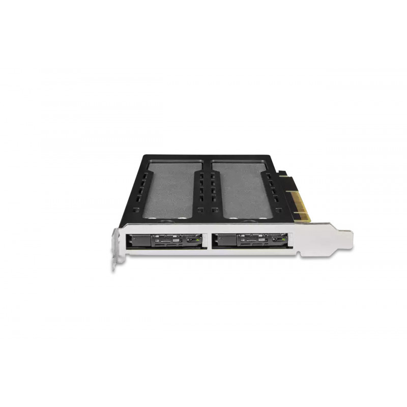 Icy Dock MB842MP-B tallennusaseman kotelo SSD-kotelo Musta, Hopea M.2