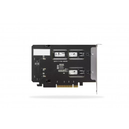 Icy Dock MB842MP-B tallennusaseman kotelo SSD-kotelo Musta, Hopea M.2