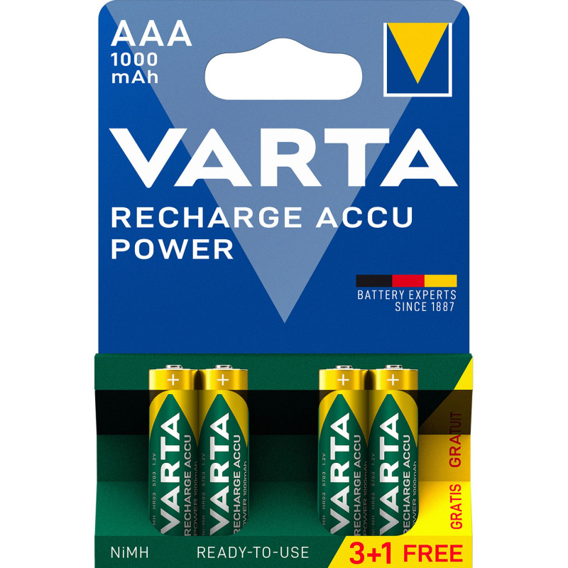 Varta 05703 Ladattava akku AAA Nikkelimetallihybridi (NiMH)