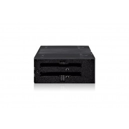 Icy Dock MB024SP-B tallennusaseman kotelo HDD- SSD-kotelo Musta 2.5"
