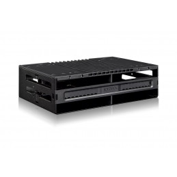 Icy Dock MB024SP-B tallennusaseman kotelo HDD- SSD-kotelo Musta 2.5"
