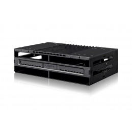 Icy Dock MB024SP-B tallennusaseman kotelo HDD- SSD-kotelo Musta 2.5"