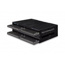 Icy Dock MB024SP-B tallennusaseman kotelo HDD- SSD-kotelo Musta 2.5"