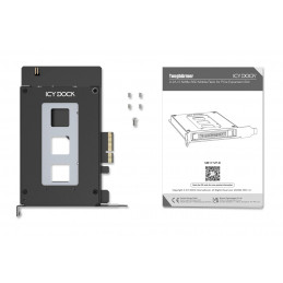 Icy Dock MB111VP-B tallennusaseman kotelo SSD-kotelo Musta 2.5"