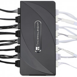 Thermalright TL-FAN and ARGB HUB x8 LED-valaistusohjain Musta