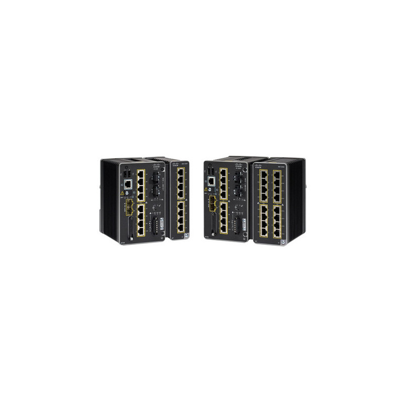 Cisco Catalyst IE3300 Hallittu L2 L3 10G Ethernet (100 1000 10000) Power over Ethernet -tuki Musta