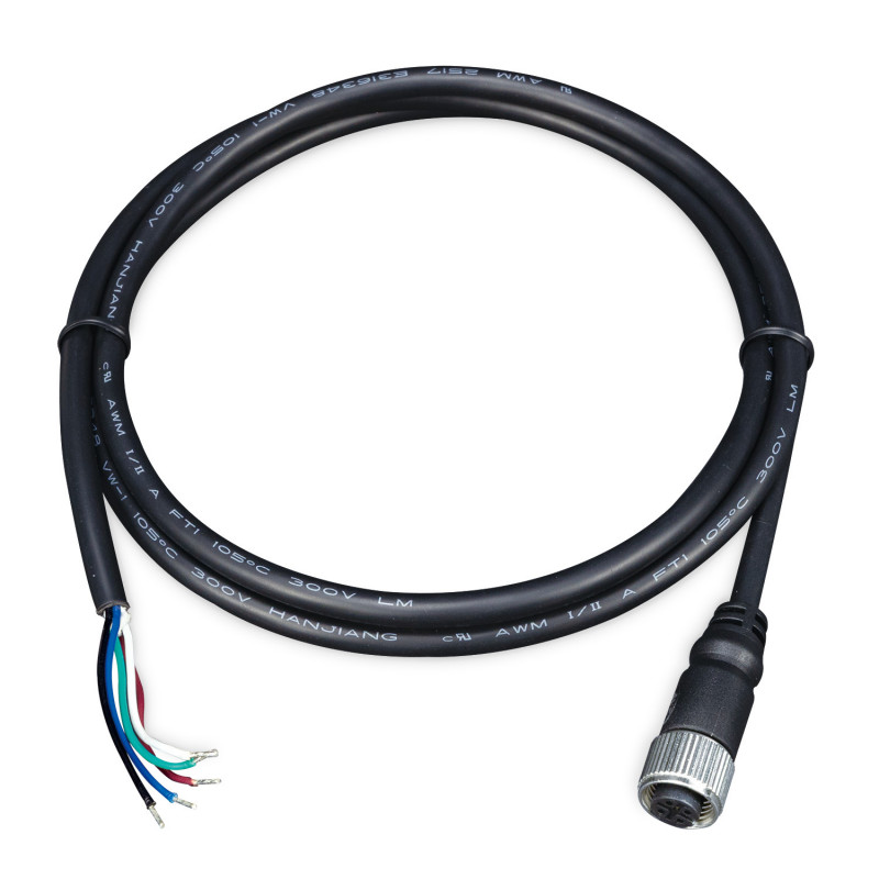 PLANET 5-Pin A-Coding M12 Female Musta 10 m