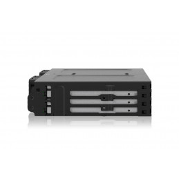 Icy Dock MB038SP-B tallennusaseman kotelo HDD- SSD-kotelo Musta 2.5"