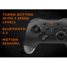 Deltaco Gaming Langaton miniohjain Switchille, Turbo-painikkeella, musta