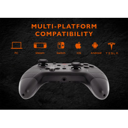 Deltaco Gaming Langaton miniohjain Switchille, Turbo-painikkeella, musta