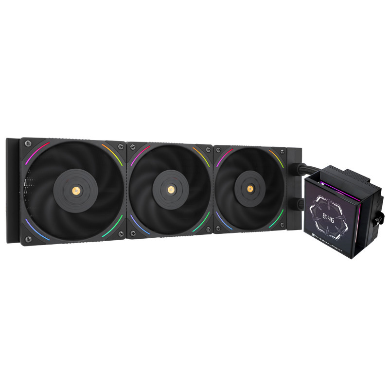 Thermalright Hyper Vision 360 ARGB BLACK Suoritin Nestejäähdytyspakkaus 12 cm Musta 1 kpl
