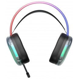 Deltaco Gaming DH230 Semi-transparent Gaming Headset, RGB powered Headband