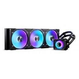 Phanteks Glacier One 420 D30 X2 Suoritin All-in-one-nesteenjäähdytin 14 cm Musta 2 kpl
