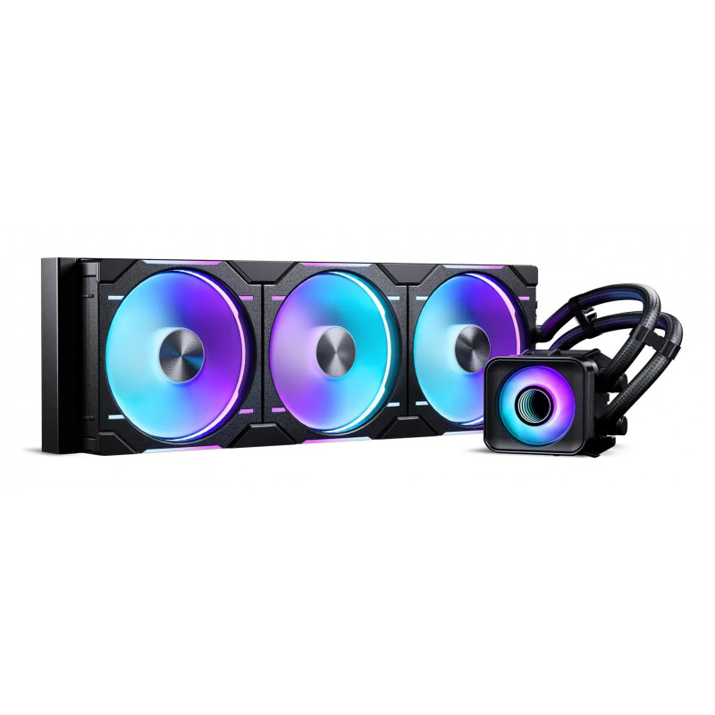 Phanteks Glacier One 420 D30 X2 Suoritin All-in-one-nesteenjäähdytin 14 cm Musta 2 kpl