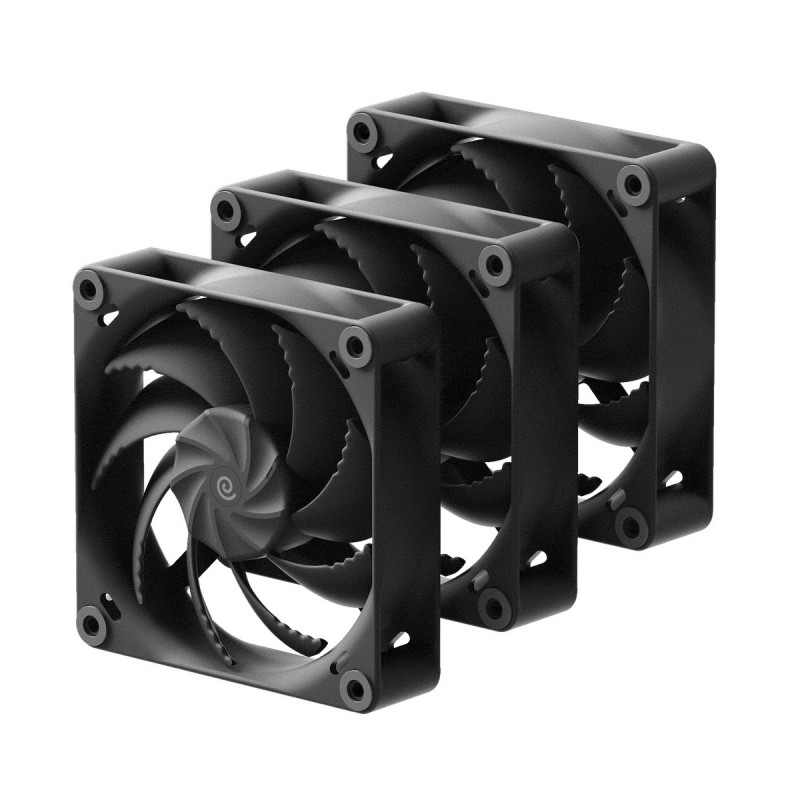 HAVN HVN-FS-H1230-02-TRI Tietokoneen jäähdytysjärjestelmä Tietokonekotelo Tuuletin 12 cm Musta 3 kpl