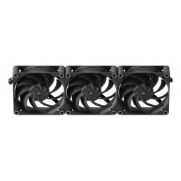 HAVN HVN-FS-H1230-02-TRI Tietokoneen jäähdytysjärjestelmä Tietokonekotelo Tuuletin 12 cm Musta 3 kpl