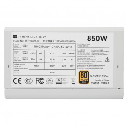 Thermalright TG-850S-W virtalähdeyksikkö 850 W 20+4 pin ATX ATX Valkoinen
