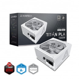 Montech TITAN PLA 1000W virtalähdeyksikkö 20+4 pin ATX ATX Valkoinen