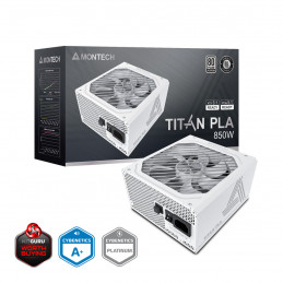 Montech TITAN PLA 850W virtalähdeyksikkö 20+4 pin ATX ATX Valkoinen