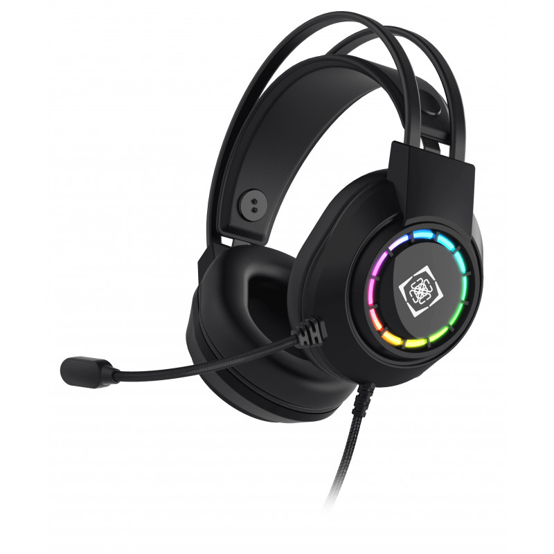 Deltaco Gaming DH220 USB Stereo Gaming Headset, RGB, Black