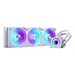Phanteks Glacier One 420 D30 X2 Suoritin All-in-one-nesteenjäähdytin 14 cm Valkoinen 2 kpl
