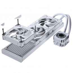Phanteks Glacier One 420 D30 X2 Suoritin All-in-one-nesteenjäähdytin 14 cm Valkoinen 2 kpl