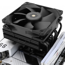 Thermalright SI-100 BLACK Tietokoneen jäähdytysjärjestelmä Tietokonekotelo Ilmanjäähdytin 12 cm Musta 1 kpl