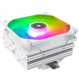 Thermalright SI-100 WHITE ARGB Tietokoneen jäähdytysjärjestelmä Tietokonekotelo Ilmanjäähdytin 12 cm Valkoinen 1 kpl