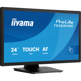 iiyama ProLite T2452MSC-B2 tietokoneen litteä näyttö 61 cm (24") 1920 x 1080 pikseliä Full HD Kosketusnäyttö Musta