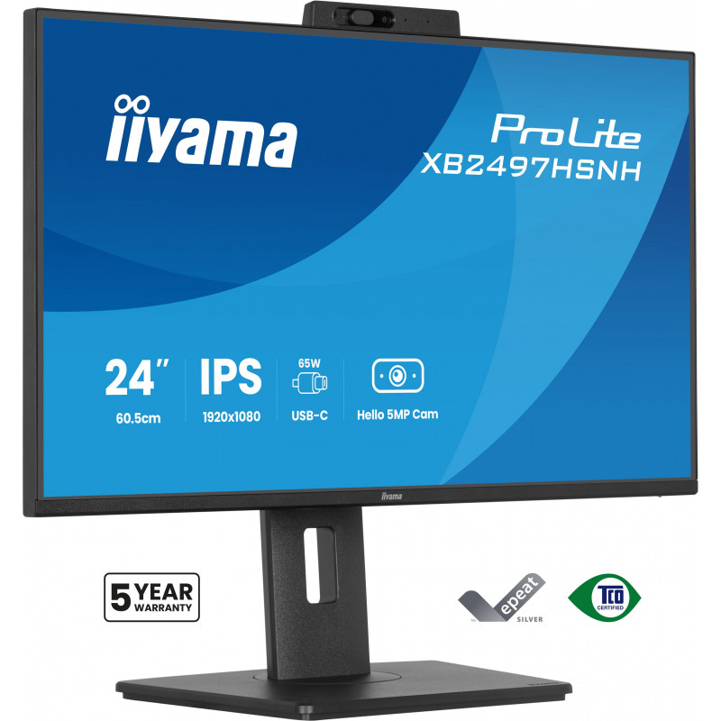 iiyama ProLite XB2497HSNH-B1 24IN IPS LCD 4MS 1920X1080 350CD M2 HDMI DP USB 2 tietokoneen litteä näyttö 60,5 cm (23.8") 1920 x
