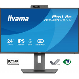 iiyama ProLite XB2497HSNH-B1 24IN IPS LCD 4MS 1920X1080 350CD M2 HDMI DP USB 2 tietokoneen litteä näyttö 60,5 cm (23.8") 1920 x