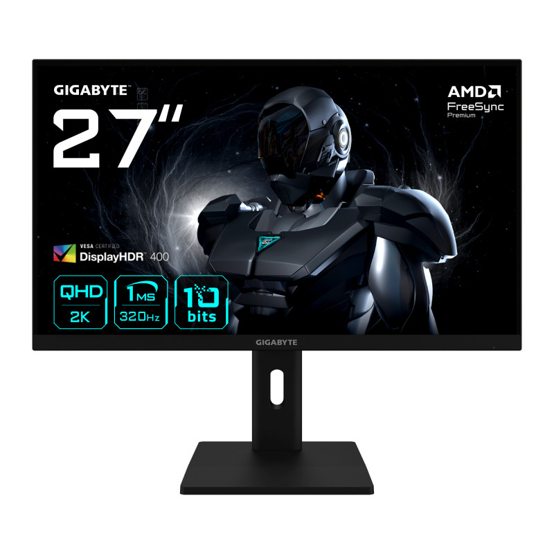 GIGABYTE G27Q3 tietokoneen litteä näyttö 68,6 cm (27") 2560 x 1440 pikseliä Quad HD LED Musta