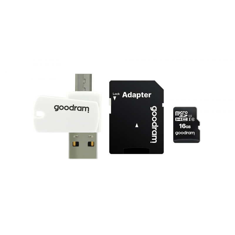 Goodram M1A4 All in One 16 GB MicroSDHC UHS-I Luokka 10