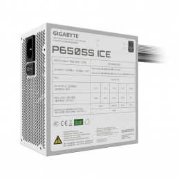 GIGABYTE P650SS ICE virtalähdeyksikkö 650 W 20+4 pin ATX ATX Valkoinen