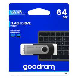 Goodram UTS2 USB-muisti 64 GB USB A-tyyppi 2.0 Musta