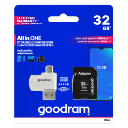 Goodram M1A4 All in One 32 GB MicroSDHC UHS-I Luokka 10