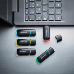 Intenso 3511575 USB-muisti 16 GB USB A-tyyppi 2.0 Musta, Punainen, Vihreä, Läpinäkyvä, Keltainen, Sininen