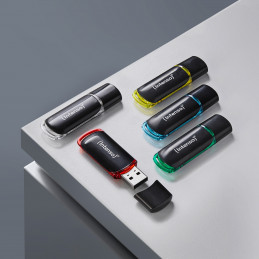 Intenso 3511575 USB-muisti 16 GB USB A-tyyppi 2.0 Musta, Punainen, Vihreä, Läpinäkyvä, Keltainen, Sininen
