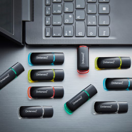 Intenso 3511561 USB-muisti 8 GB USB A-tyyppi 2.0 Musta, Punainen, Vihreä, Läpinäkyvä, Keltainen, Sininen