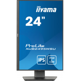 iiyama ProLite XUB2495WSU-B7 tietokoneen litteä näyttö 61,2 cm (24.1") 1920 x 1200 pikseliä WUXGA LED Musta