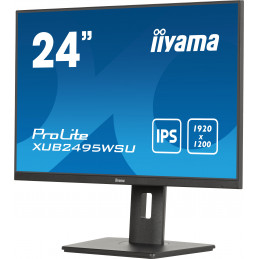 iiyama ProLite XUB2495WSU-B7 tietokoneen litteä näyttö 61,2 cm (24.1") 1920 x 1200 pikseliä WUXGA LED Musta