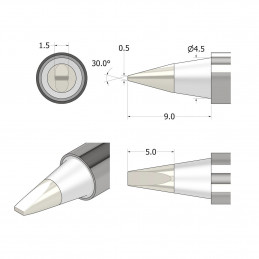 iFixit IF145-498-3 juotoskolvi & juotosasema 1 kpl Juotoskärki