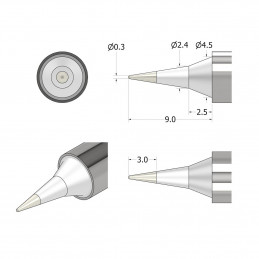 iFixit IF145-498-4 juotoskolvi & juotosasema 1 kpl Juotoskärki