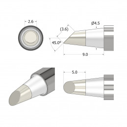 iFixit IF145-498-5 juotoskolvi & juotosasema 1 kpl Juotoskärki