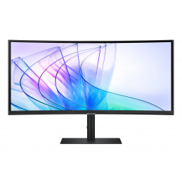 Samsung S65VC tietokoneen litteä näyttö 86,4 cm (34") 3440 x 1440 pikseliä UltraWide Quad HD LCD Musta
