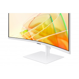 Samsung S65TC tietokoneen litteä näyttö 86,4 cm (34") 3440 x 1440 pikseliä UltraWide Quad HD LED Valkoinen
