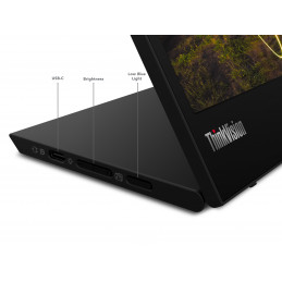 Lenovo ThinkVision M15 tietokoneen litteä näyttö 39,6 cm (15.6") 1920 x 1080 pikseliä Full HD LED Musta