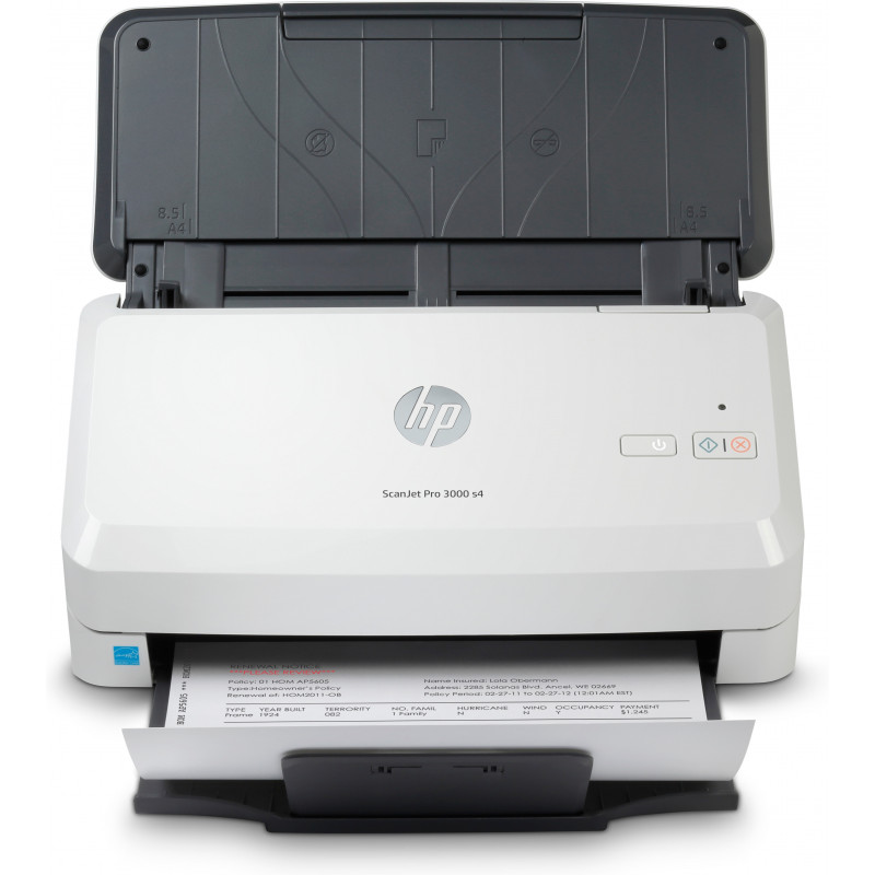 HP Scanjet Pro 3000 s4 Arkkisyöttöskanneri 600 x 600 DPI A4 Musta, Valkoinen