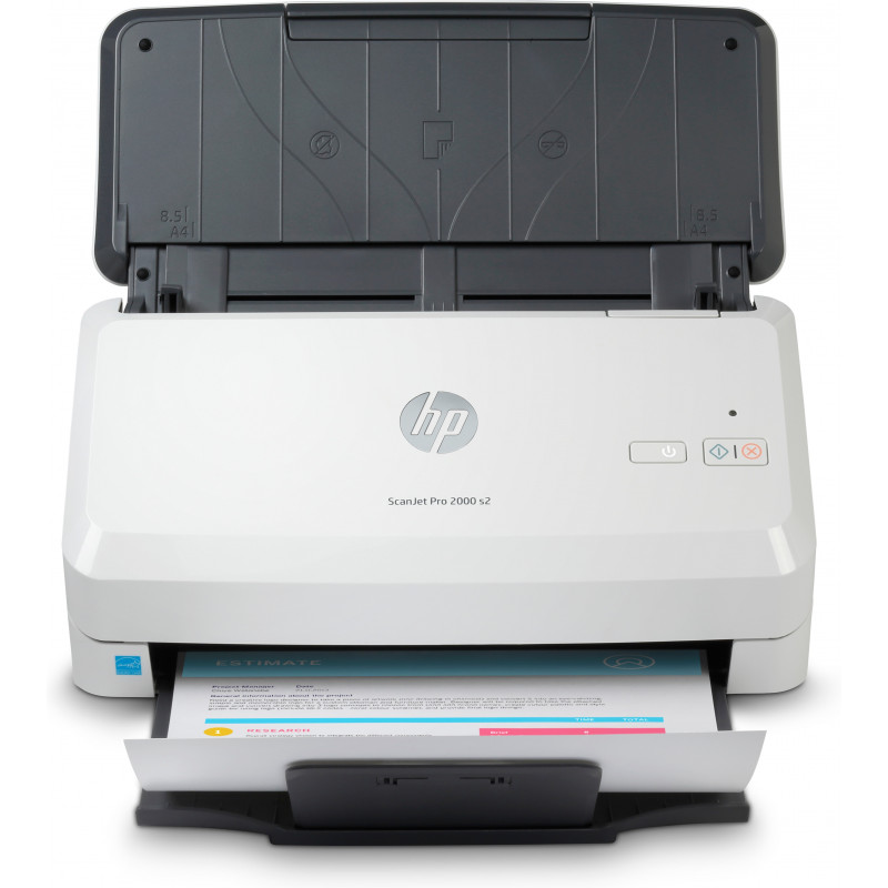 HP Scanjet Pro 2000 s2 Sheet-feed Scanner Arkkisyöttöskanneri 600 x 600 DPI A4 Musta, Valkoinen