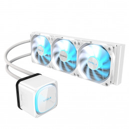 GIGABYTE EAGLE 360 ICE Suoritin All-in-one-nesteenjäähdytin 12 cm Valkoinen 4 kpl
